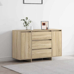Berkfield Sideboard Sonoma Oak 120X41X75 Cm Engineered Wood - thumbnail 1