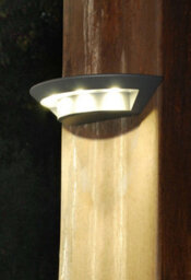 Stylish Outdoor Ip54 Wall Light Sconce With Led Bulb In Graphite Finish - thumbnail 3