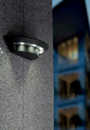 Stylish Outdoor Ip54 Wall Light Sconce With Led Bulb In Graphite Finish - thumbnail 4