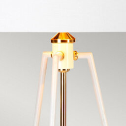 Elstead Lighting Ferrara 1Lt Table Lamp Finish: White Polished Gold Wired: 1X60W E27 220-240V 50Hz - thumbnail 3