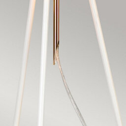 Elstead Lighting Ferrara 1Lt Table Lamp Finish: White Polished Gold Wired: 1X60W E27 220-240V 50Hz - thumbnail 4