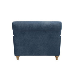 Wyld Haus Bambola Retro Chenille Armchair In Denim Blue - thumbnail 3