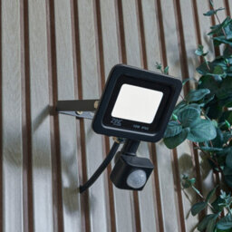 Litecraft 2 Pack Langton Black Outdoor Wall Flood Lights With Pir Sensors - thumbnail 3