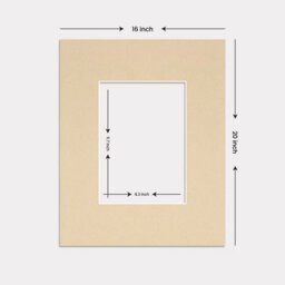 Ak Frames 20X16 Ivory Picture Mounts To Fit A4 Aperture Size - Mount Board Only (No Frame Included) - thumbnail 3