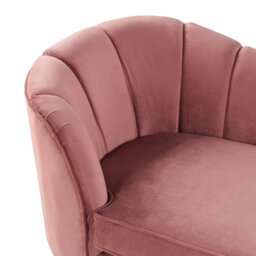 Beliani Left-Hand Chaise Longue Allier Velvet Pink - thumbnail 7