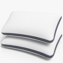 Aamira Luxury Shredded Memory Foam Bed Pillow 70X45Cm 2 Pack, Orthopaedic Neck Back & Side Support, Bamboo Washable Cover - thumbnail 1