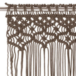 Walplus Macrame Curtain Taupe 140X240 Cm Cotton - thumbnail 3