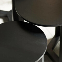Oakham Nordvik Nest Of 3 Tables In Black - thumbnail 6