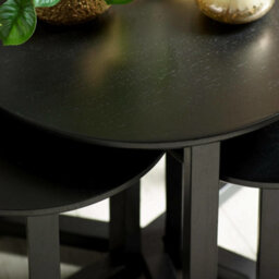Oakham Nordvik Nest Of 3 Tables In Black - thumbnail 9