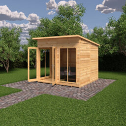 Shire Lela Summerhouse 8X8 Ft With Double Doors - thumbnail 3