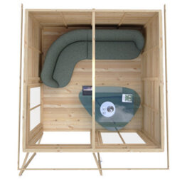 Shire Lela Summerhouse 8X8 Ft With Double Doors - thumbnail 6