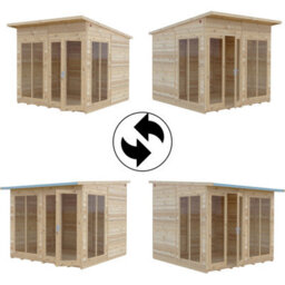 Shire Lela Summerhouse 8X8 Ft With Double Doors - thumbnail 5