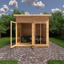 Shire Lela Summerhouse 8X8 Ft With Double Doors - thumbnail 2