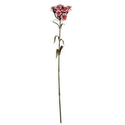 Wyld Haus Set Of 3 Pink Artificial Dianthus Sprays, 550mm Faux Flower Stems - image 1