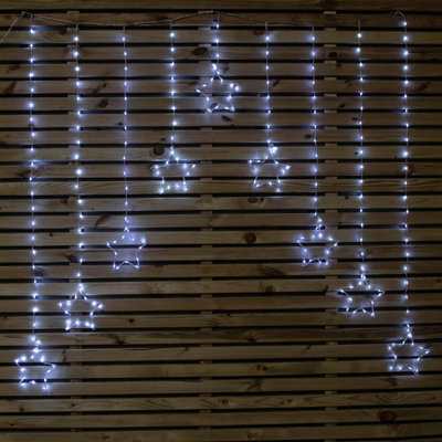 Samuel Alexander 1.2M X 1.2M Flexibrights Christmas Star Curtain Lights With 258 White Leds - image 1
