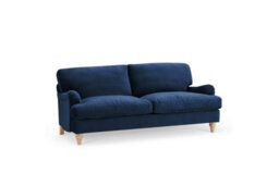 Home Detail Oxford 3 Seater Sofa, Navy Blue Velvet - thumbnail 2