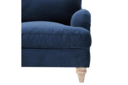 Home Detail Oxford 3 Seater Sofa, Navy Blue Velvet - thumbnail 6