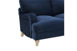 Home Detail Oxford 3 Seater Sofa, Navy Blue Velvet - thumbnail 4
