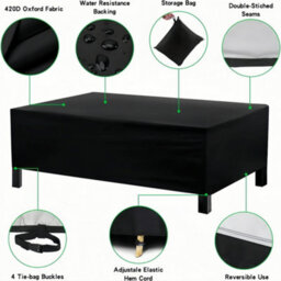 Oxford 210D Garden Furniture Cover, 120 X 60 106 Cm, Waterproof, Windproof, Uv Resistant - thumbnail 8