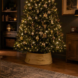 Garden Market Place Pop Up Hessian Christmas Tree Skirt - Christmas Tree Stand Cover - thumbnail 8