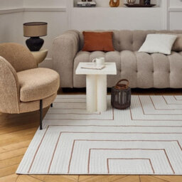 The Rugs Carmel Cream/terra Geometric Design Area Rug And Runner Non Shedding, Stain Resistant, Soft - thumbnail 8