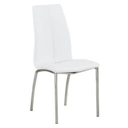 Furniture In Fashion Hartley Black Glass Bistro Dining Table 4 Opal White Chairs - thumbnail 4