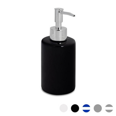 Harbour Housewares Ceramic Soap Dispenser - 280Ml - Black - image 1