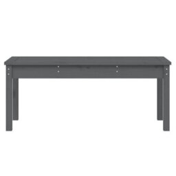 Berkfield Garden Bench Grey 109X44X45 Cm Solid Wood Pine - thumbnail 4