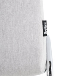 Beliani Set Of 2 Dining Chairs Lecco Fabric Light Grey - thumbnail 8
