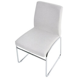 Beliani Set Of 2 Dining Chairs Lecco Fabric Light Grey - thumbnail 7