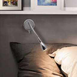 Long Life Lamps Company Led Indoor Bedside Reading Wall Light 2W 3000K Chrome H3144 - thumbnail 6