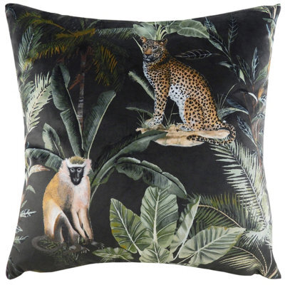 Evans Lichfield Kibale Jungle Animals Printed Cushion Cover - image 1