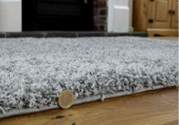 Prime Plus Light Grey Extra Thick Heavy 5Cm Pile Soft Shaggy Rugs Modern Area Rugs Bedroom Hall Rugs 160Cm X 230Cm - thumbnail 2