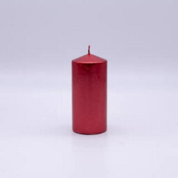 15Cm Unscented Red Pillar Candle - thumbnail 2