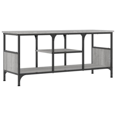 Berkfield Industrial Tv Cabinet Grey Sonoma 100X35X45 Cm Engineered Wood&iron - image 1