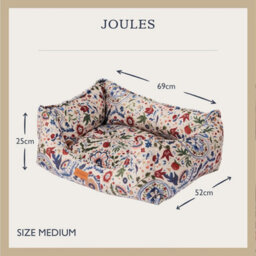Rosewood Joules Festival Floral Box Dog Bed - thumbnail 1