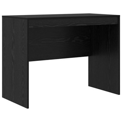 Berkfield Modern Writing Desk Black Oak Engineered Wood 100 X 50 X 76 Cm Durable - image 1