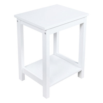 Spot On Dealz Small Side Table Bedside Tables 2 Tier Night Stand Occasional Slim Table - image 1