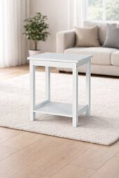 Spot On Dealz Small Side Table Bedside Tables 2 Tier Night Stand Occasional Slim Table - thumbnail 7