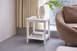 Spot On Dealz Small Side Table Bedside Tables 2 Tier Night Stand Occasional Slim Table - thumbnail 5