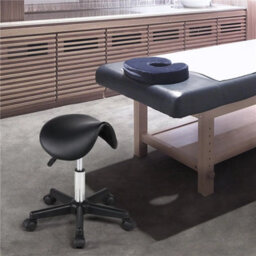 Pu Leather Swivel Hydraulic Saddle Stool - thumbnail 5