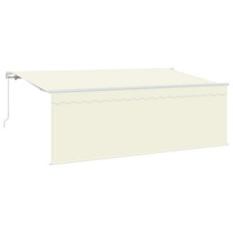 Berkfield Awning With Blind Manual Cream 350 X 200 X 120 Cm Fabric, Metal - thumbnail 2