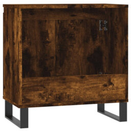 Berkfield Bathroom Cabinet Smoked Oak 58X33X60 Cm Engineered Wood - thumbnail 7