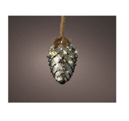 Lumineo Pine Cone Christmas Led Rope Light With 15 Warm White Leds 15Cm Decorative Light - thumbnail 6
