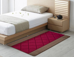 Smart Living Carmela Heavy Duty Machine Washable Hallway Kitchen Non Slip Door Mat - 60Cm X 110Cm - Brown Red - thumbnail 2
