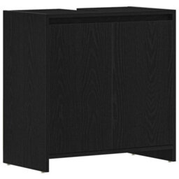 Walplus Bathroom Cabinet Black Oak 60X33X61 Cm Engineered Wood - thumbnail 2
