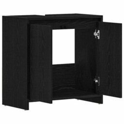 Walplus Bathroom Cabinet Black Oak 60X33X61 Cm Engineered Wood - thumbnail 5