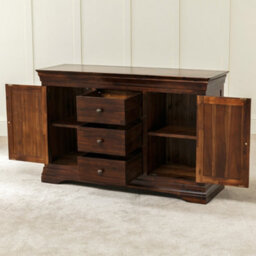 The Furniture Market French Hardwood Mahogany Stained Large Sideboard - thumbnail 5