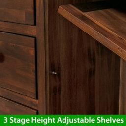 The Furniture Market French Hardwood Mahogany Stained Large Sideboard - thumbnail 6