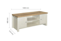 Birlea Highgate Large Tv Unit Cream & Oak - thumbnail 7